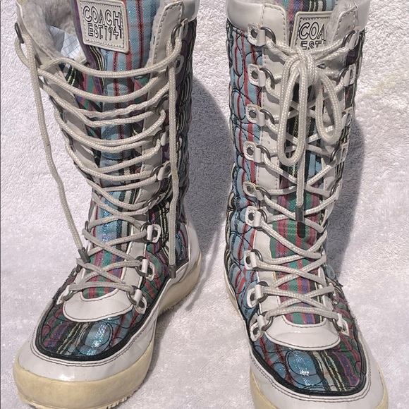 Coach Peggey signature C snow boot US sz 7